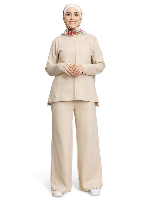 Latte Ribbed suit (W) - Khotwh
